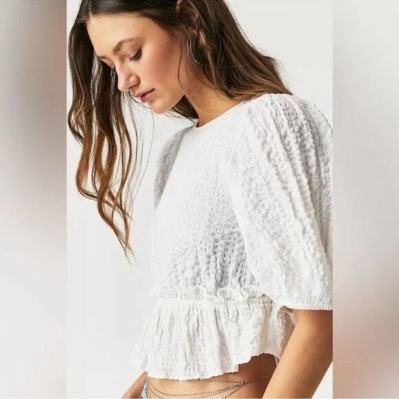 Free people jasmine top white SMALL - Picture 3 of 3